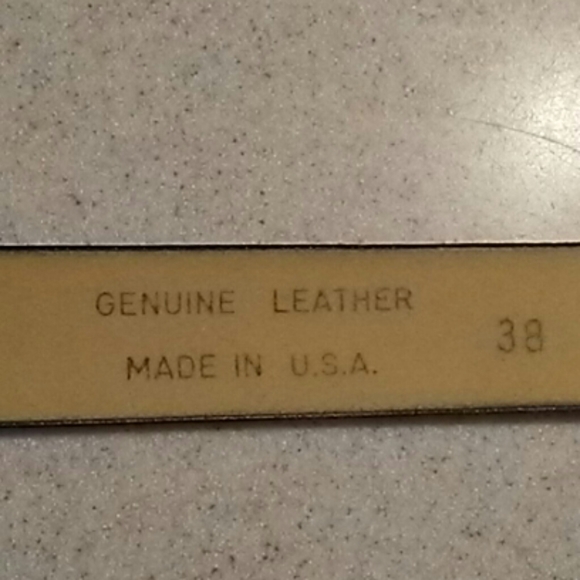 Men's Genuine Leather Belt Size 38 - Picture 4 of 4